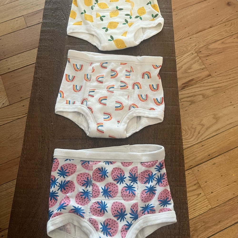 XS Organic cotton Hanna Andersson Kids training Underwear Set of 3 (never worn)